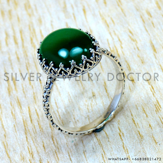 Malachite 925 Sterling Silver Ring (SJWR-3241) Malachite 925 Sterling Silver Ring (SJWR-3241)