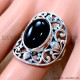 Black Onyx 925 Sterling Silver Ring (SJWR-3246)