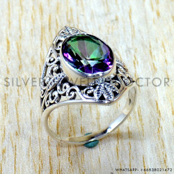 Mystic Topaz 925 Sterling Silver Ring (SJWR-3249) Mystic Topaz 925 Sterling Silver Ring (SJWR-3249)