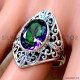 Mystic Topaz 925 Sterling Silver Ring (SJWR-3249)