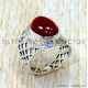 Carnelian 925 Sterling Silver Ring (SJWR-3259)