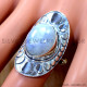 Rainbow Moonstone 925 Sterling Silver Ring (SJWR-3269)