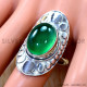 Green Onyx 925 Sterling Silver Ring (SJWR-3270)