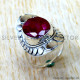Ruby 925 Sterling Silver Ring (SJWR-3271)