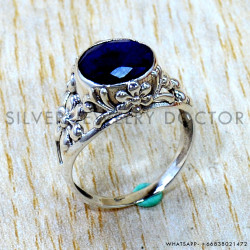 Sapphire 925 Sterling Silver Ring (SJWR-3274) Sapphire 925 Sterling Silver Ring (SJWR-3274)