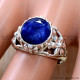Sapphire 925 Sterling Silver Ring (SJWR-3274)