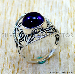 Amethyst 925 Sterling Silver Ring (SJWR-3280)