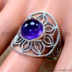 Amethyst 925 Sterling Silver Ring (SJWR-3280)