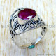 Ruby 925 Sterling Silver Ring (SJWR-3281)