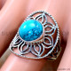 Turquoise 925 Sterling Silver Ring (SJWR-3282)