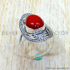Coral 925 Sterling Silver Ring (SJWR-3283)