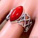 Coral 925 Sterling Silver Ring (SJWR-3288)