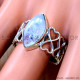Rainbow Moonstone 925 Sterling Silver Ring (SJWR-3292)