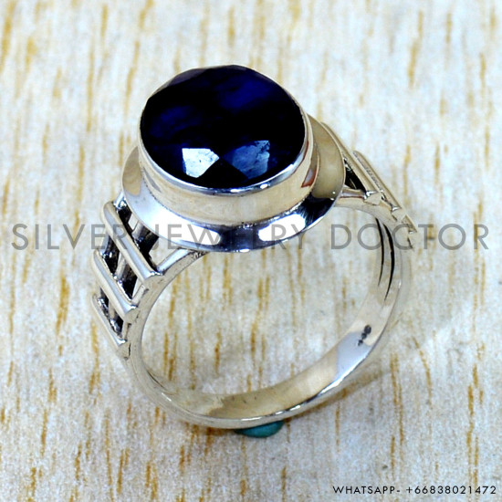 Sapphire 925 Sterling Silver Ring (SJWR-3295)