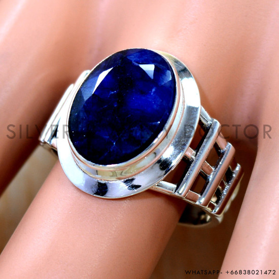 Sapphire 925 Sterling Silver Ring (SJWR-3295)