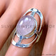 Rose Quartz 925 Sterling Silver Ring (SJWR-3299)