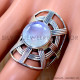 Rainbow Moonstone 925 Sterling Silver Ring (SJWR-3304)