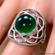 Green Onyx 925 Sterling Silver Ring (SJWR-3315)