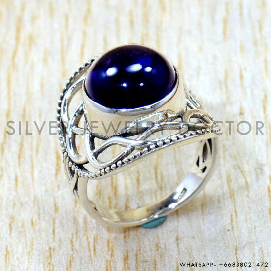 Amethyst 925 Sterling Silver Ring (SJWR-3317)