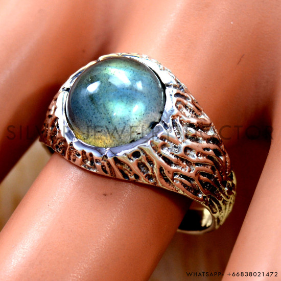 Labradorite 925 Sterling Silver Ring (SJWR-3318)