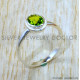 Peridot 925 Sterling Silver Ring (SJWR-3332)