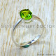 Peridot 925 Sterling Silver Ring (SJWR-3334)
