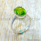 Peridot 925 Sterling Silver Ring (SJWR-3335)