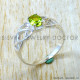 Peridot 925 Sterling Silver Ring (SJWR-3337)