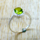 Peridot 925 Sterling Silver Ring (SJWR-3340)
