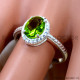Peridot 925 Sterling Silver Ring (SJWR-3340)