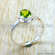 Peridot 925 Sterling Silver Ring (SJWR-3342)
