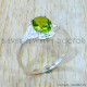 Peridot 925 Sterling Silver Ring (SJWR-3344)