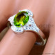 Peridot 925 Sterling Silver Ring (SJWR-3344)