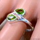 Peridot 925 Sterling Silver Ring (SJWR-3347)
