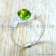 Peridot 925 Sterling Silver Ring (SJWR-3348)