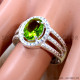 Peridot 925 Sterling Silver Ring (SJWR-3350)