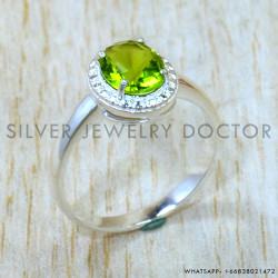 Peridot 925 Sterling Silver Ring (SJWR-3351) Peridot 925 Sterling Silver Ring (SJWR-3351)