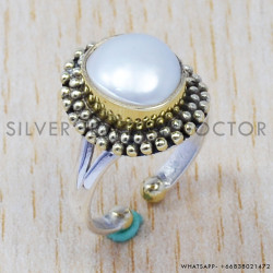 Pearl 925 Sterling Silver Ring (SJWR-358) Pearl 925 Sterling Silver Ring (SJWR-358)