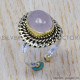 Rose Quartz 925 Sterling Silver Ring (SJWR-368) Rose Quartz 925 Sterling Silver Ring (SJWR-368)