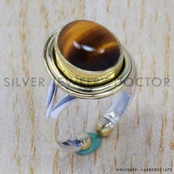 Tiger Eye 925 Sterling Silver Ring (SJWR-369) Tiger Eye 925 Sterling Silver Ring (SJWR-369)