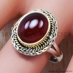 Red Onyx 925 Sterling Silver Ring (SJWR-371)