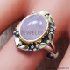 Rose Quartz 925 Sterling Silver Ring (SJWR-374)