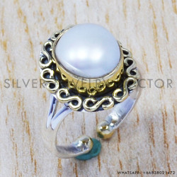 Pearl 925 Sterling Silver Ring (SJWR-377) Pearl 925 Sterling Silver Ring (SJWR-377)