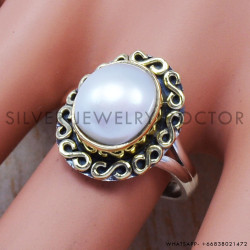 Pearl 925 Sterling Silver Ring (SJWR-377)
