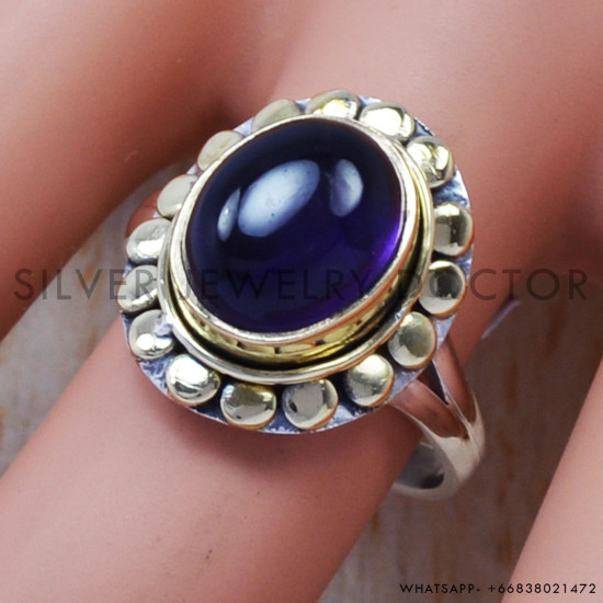 Amethyst 925 Sterling Silver Ring (SJWR-378) Amethyst 925 Sterling Silver Ring (SJWR-378)