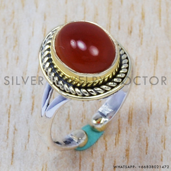 Carnelian 925 Sterling Silver Ring (SJWR-383) Carnelian 925 Sterling Silver Ring (SJWR-383)