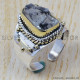 Traditional Harkimar Rough Diamond 925 Silver And Brass Jewelry Handmade Ring SJWR-431