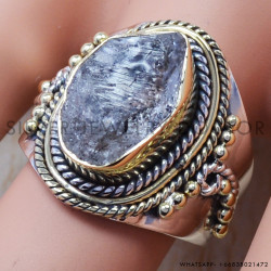 Harkimar Rough Diamond 925 Sterling Silver And Brass Jewelry Wholesale Price Rings SJWR-432