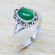 Antique Look Green Onyx Gemstone Jewelry 925 Sterling Silver Fine Ring SJWR-442