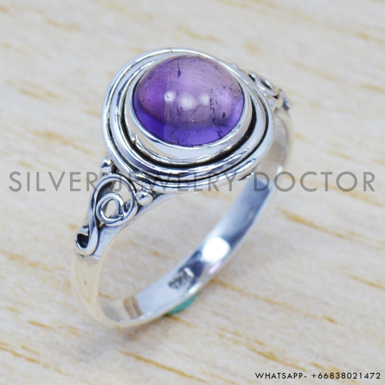 Amethyst 925 Sterling Silver Ring (SJWR-443) Amethyst 925 Sterling Silver Ring (SJWR-443)